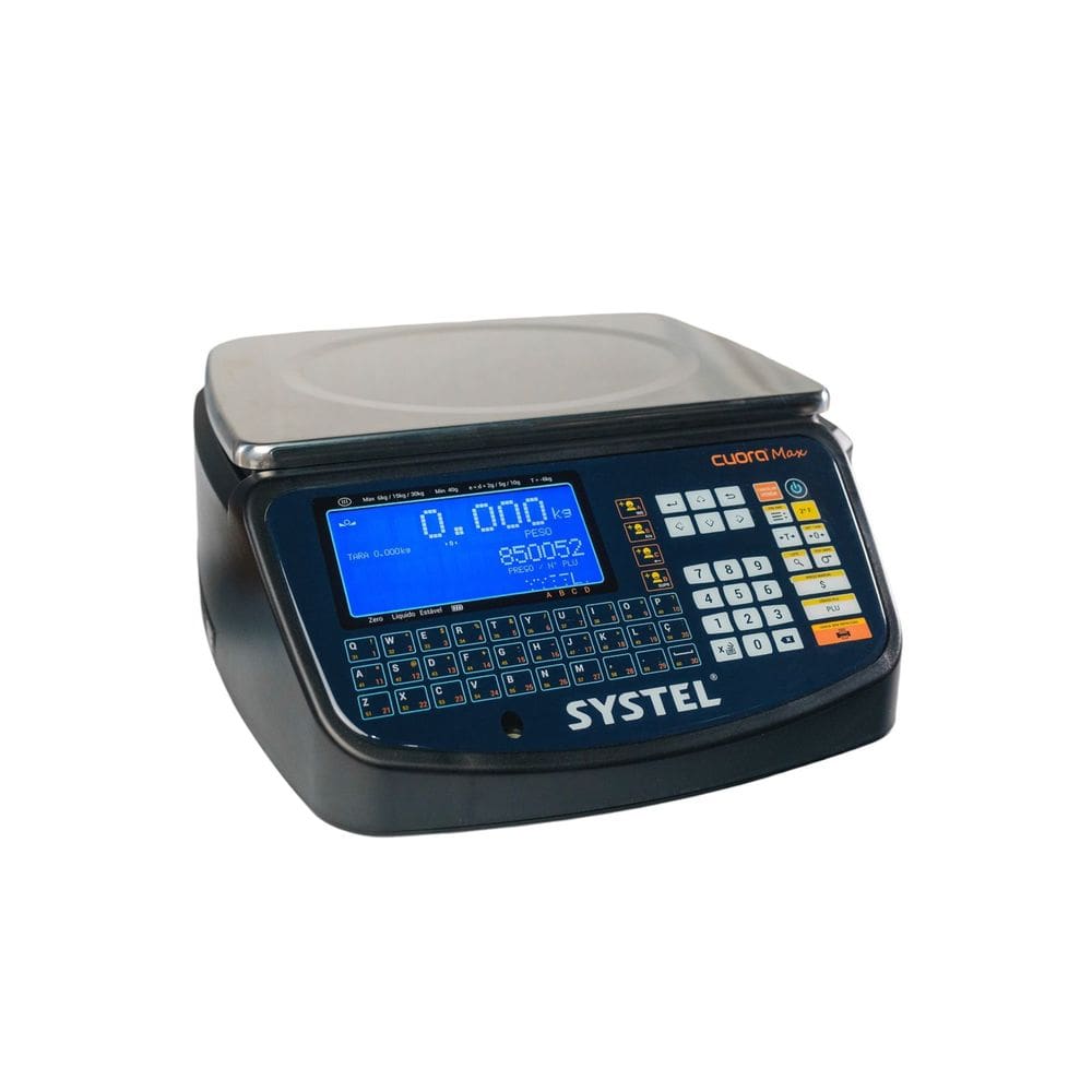 Balança Etiquetadora Systel Cuora Max 30kg - Impressora Integrada - INMETRO