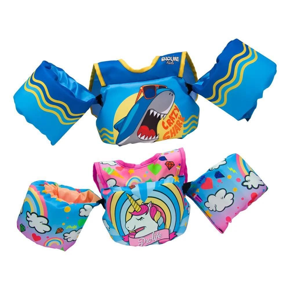 Colete Salva Vidas Infantil Piscina Boia De Braço Tubarão