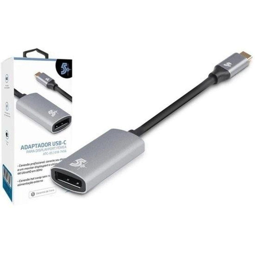 Adaptador Usb-c Para Displayport Fêmea 4k