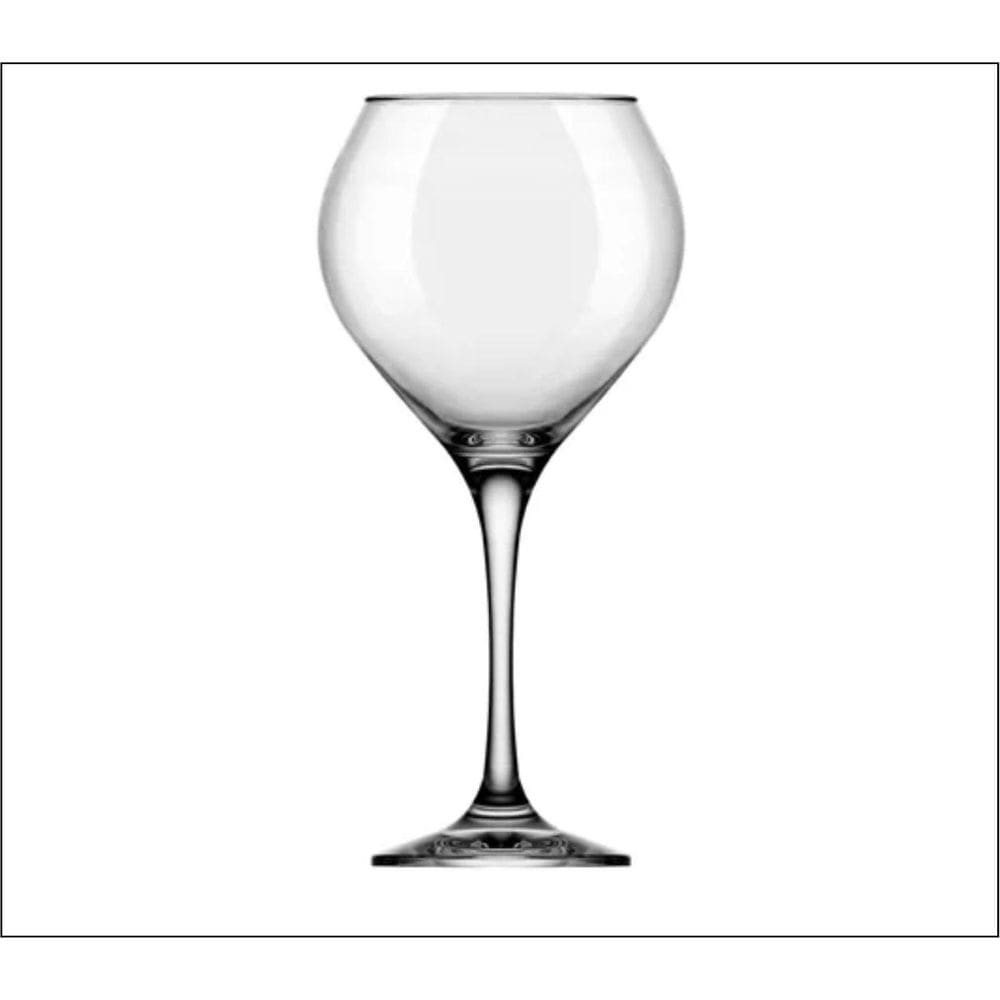 Taças Vinho Tinto Gin De Vidro Prestige 600Ml Par De Taças