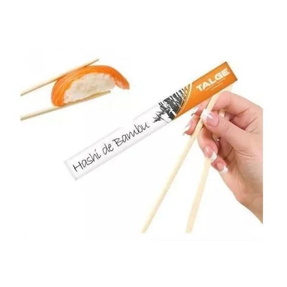 1000 Palito Japonês Hashi Bambu Sushi Sashimi 21Cm 10Pcts