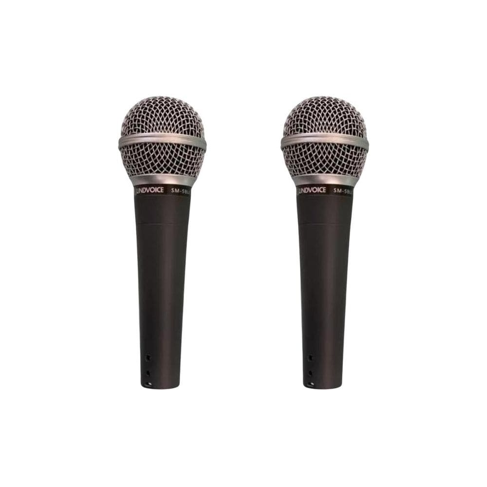 Kit 2 Microfone Dinâmico Soundvoice Sm-58Lc