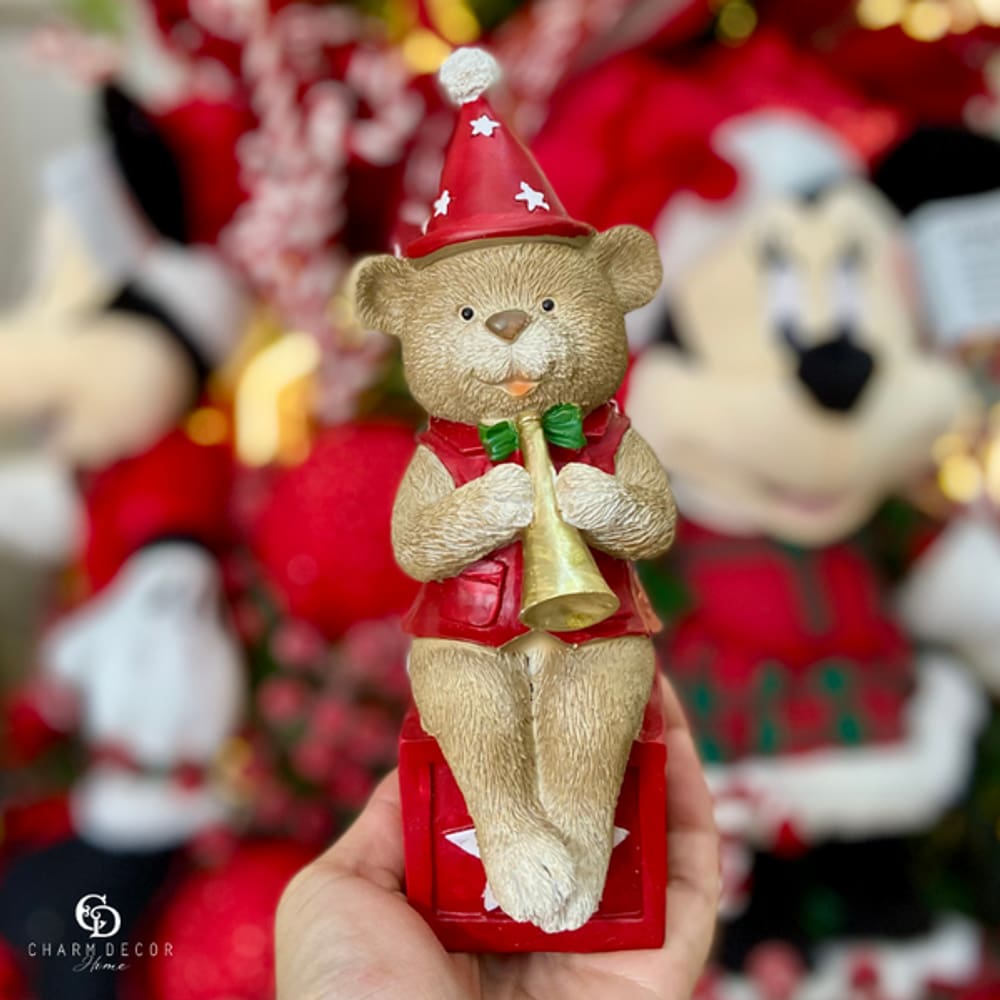 Urso Músico com Trompete 20cm