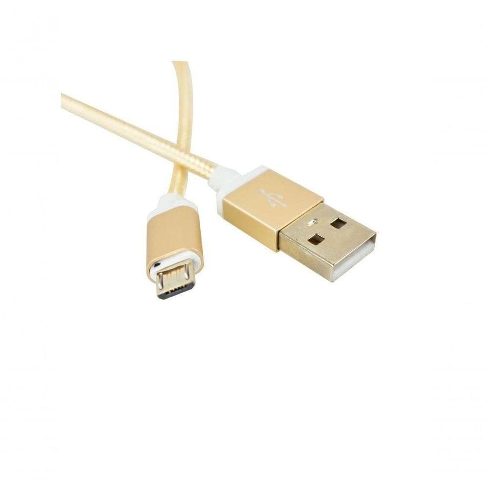 Cabo Usb Evus C-054 Fast Charge Micro Usb Gold 1.0m