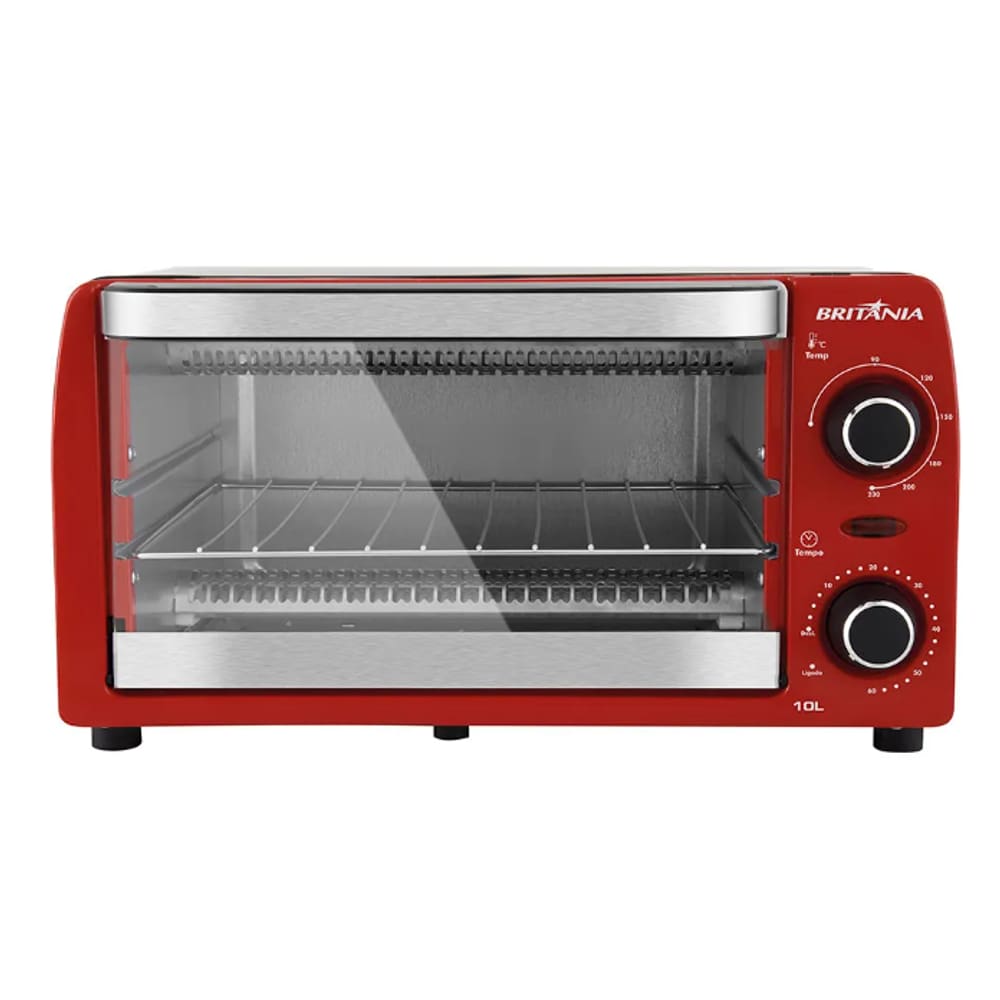Forno Eletrico Britania 10l Ultra 1000w Compact RED 220V