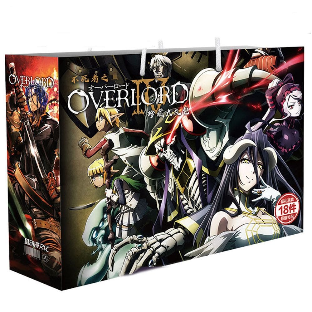 Conjunto de adesivos Overlods Anime Manga com suporte de bricolage, 18 unidades/pacote