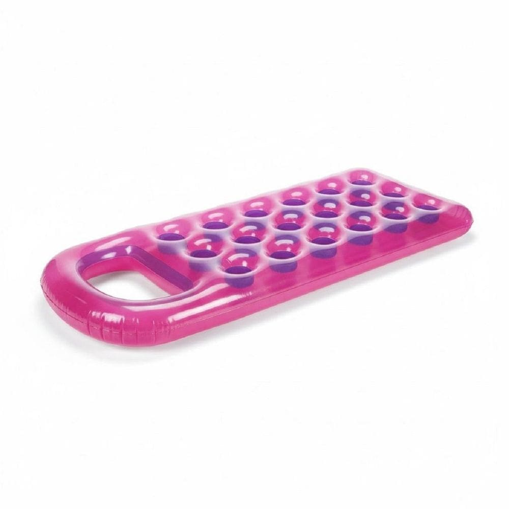 Boia Formato Colchão Inflável Bote Copinhos Rosa Intex