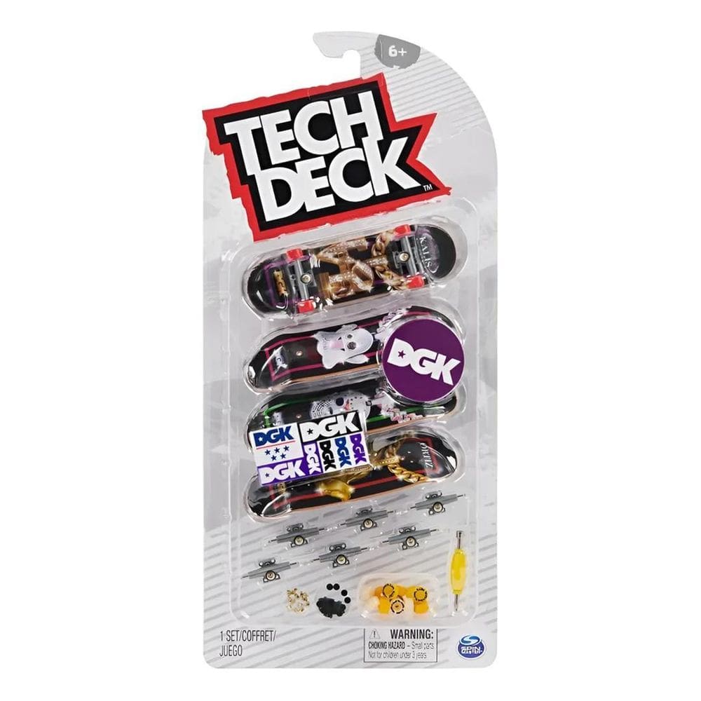 Skate De Dedo Tech Deck Com 4 Skates E Acessórios -
