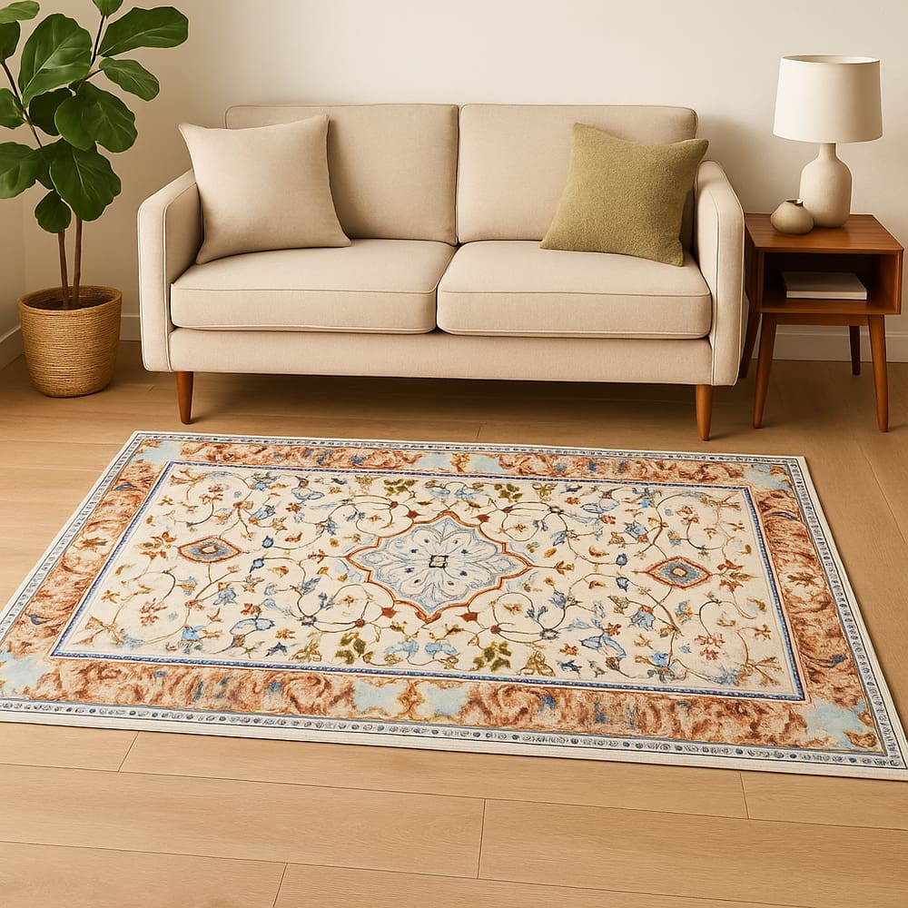 Tapete Vinci Pelo Baixo Antialérgico Impermeável 100x140cm Jolitex - Ravena