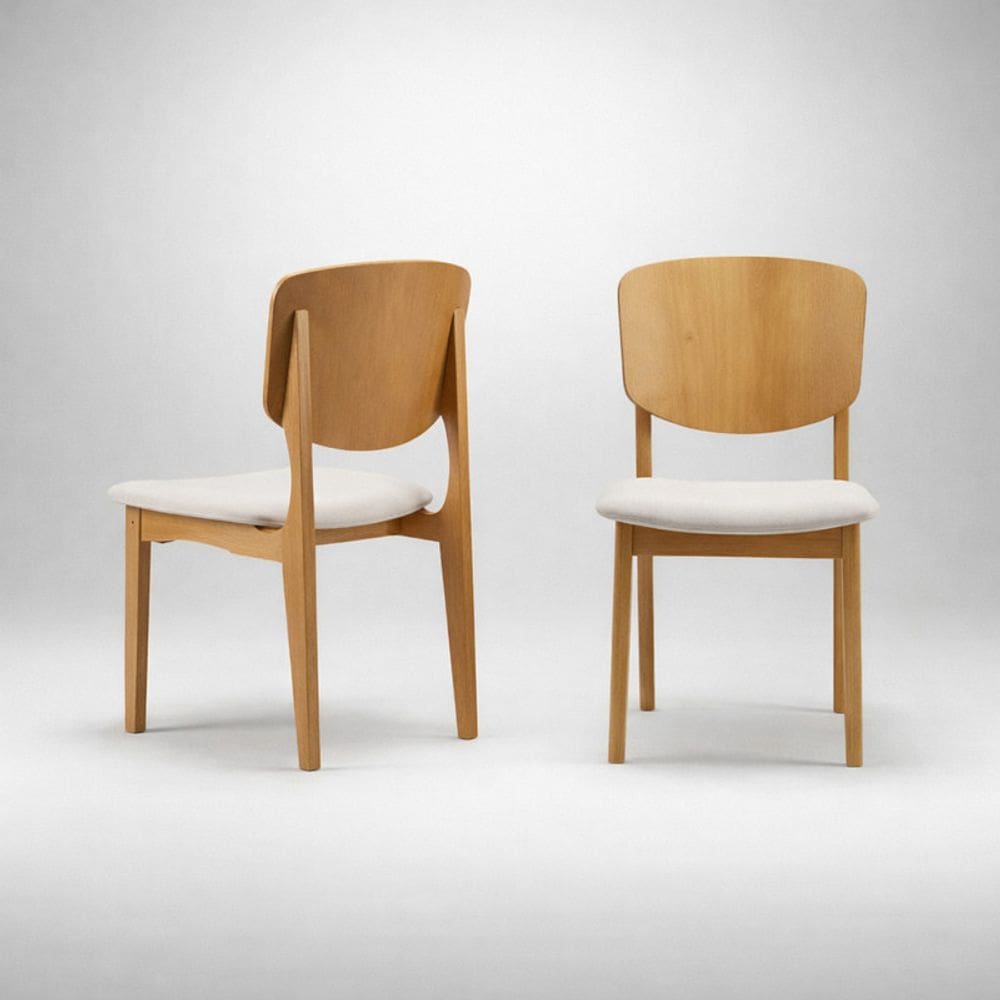 Cadeiras com Encosto Curvado - Villa  - Gold Salas