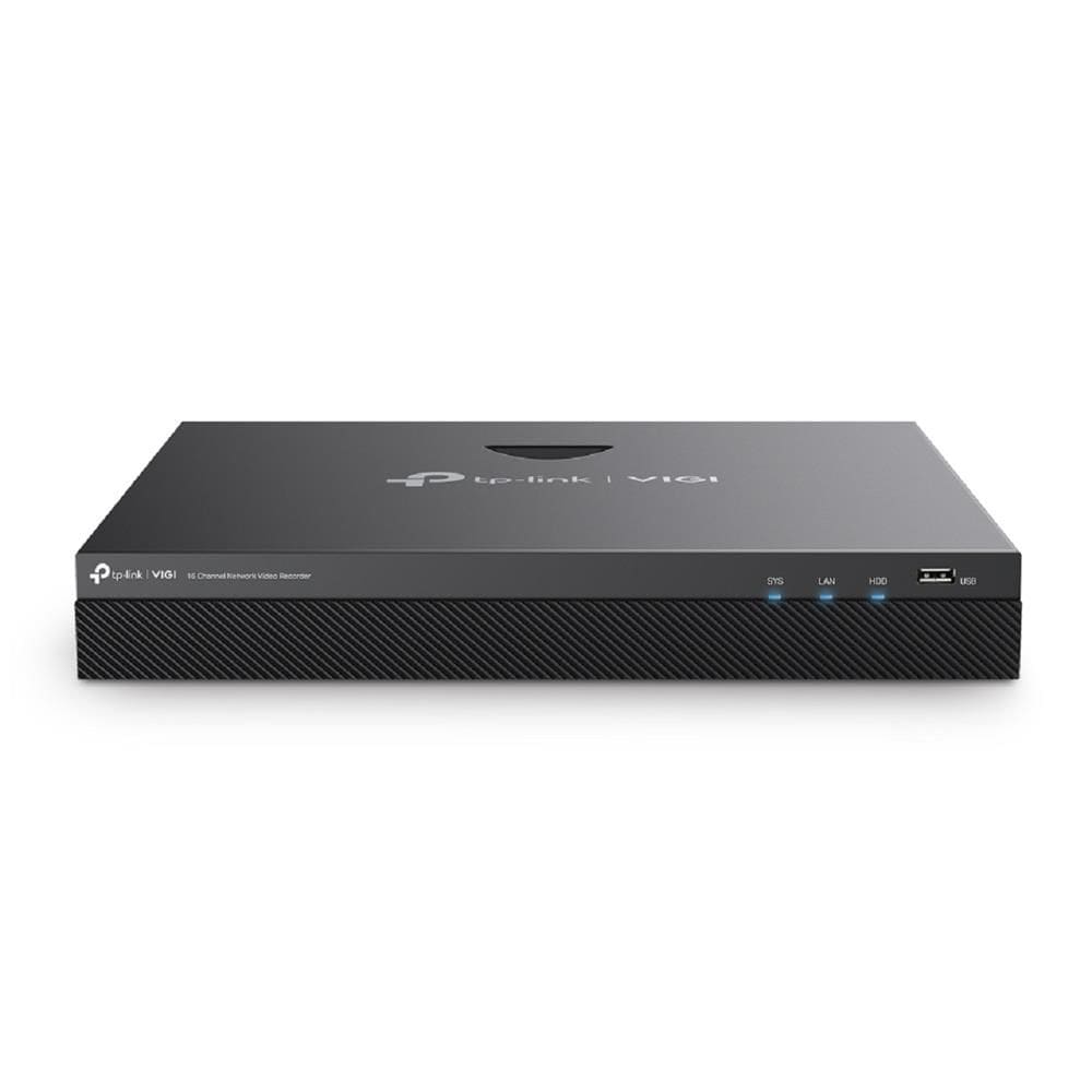 Gravador de Vídeo NVR Tp-link VIGI NVR2016H, 16 Canais, H.265+, Preto