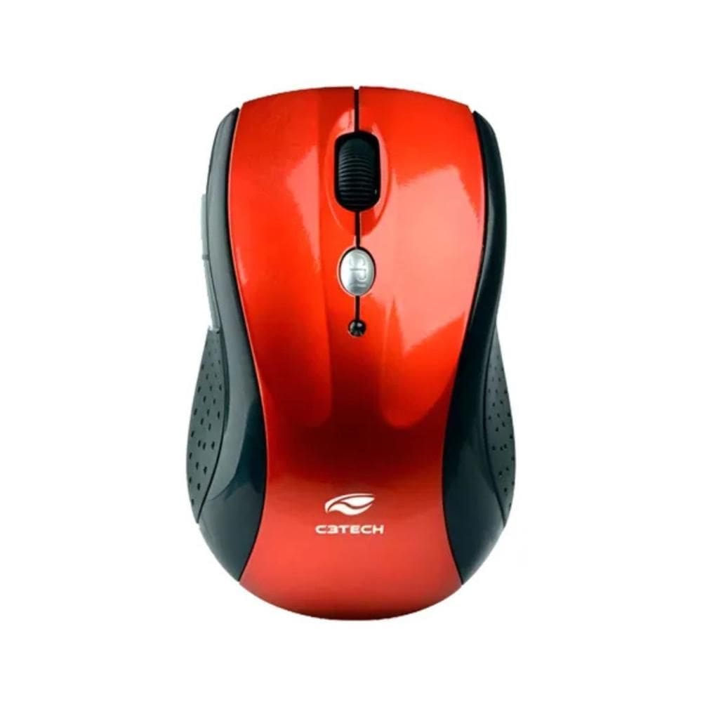 Mouse Sem Fio C3Tech M-W012RDV2 Vermelho