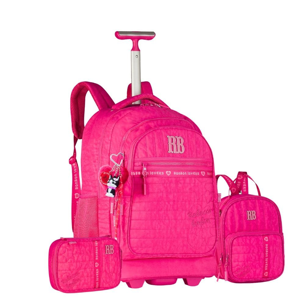 Mochila Rodas Lancheira Estojo Box Rebecca Bonbon Meninas