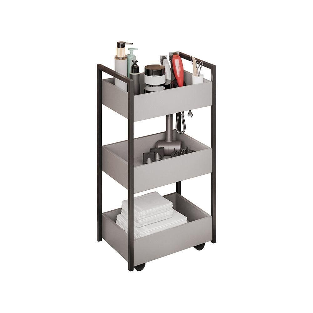 Carrinho Multiuso Fruteira Laís - Ssx Multicoisas Grafite