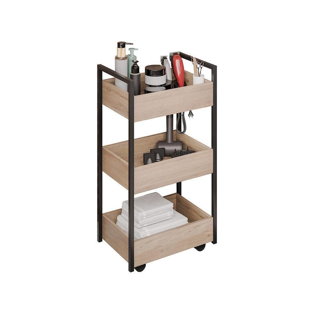 Carrinho Multiuso Fruteira Laís - Ssx Multicoisas Freijó