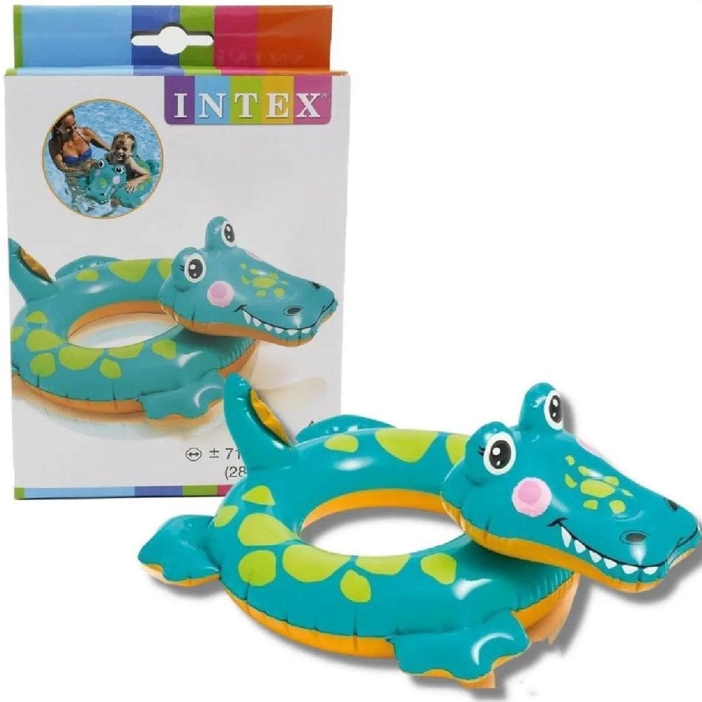 Boia Infantil Inflável Para Praia Piscina Cabeça Zoo Jacaré