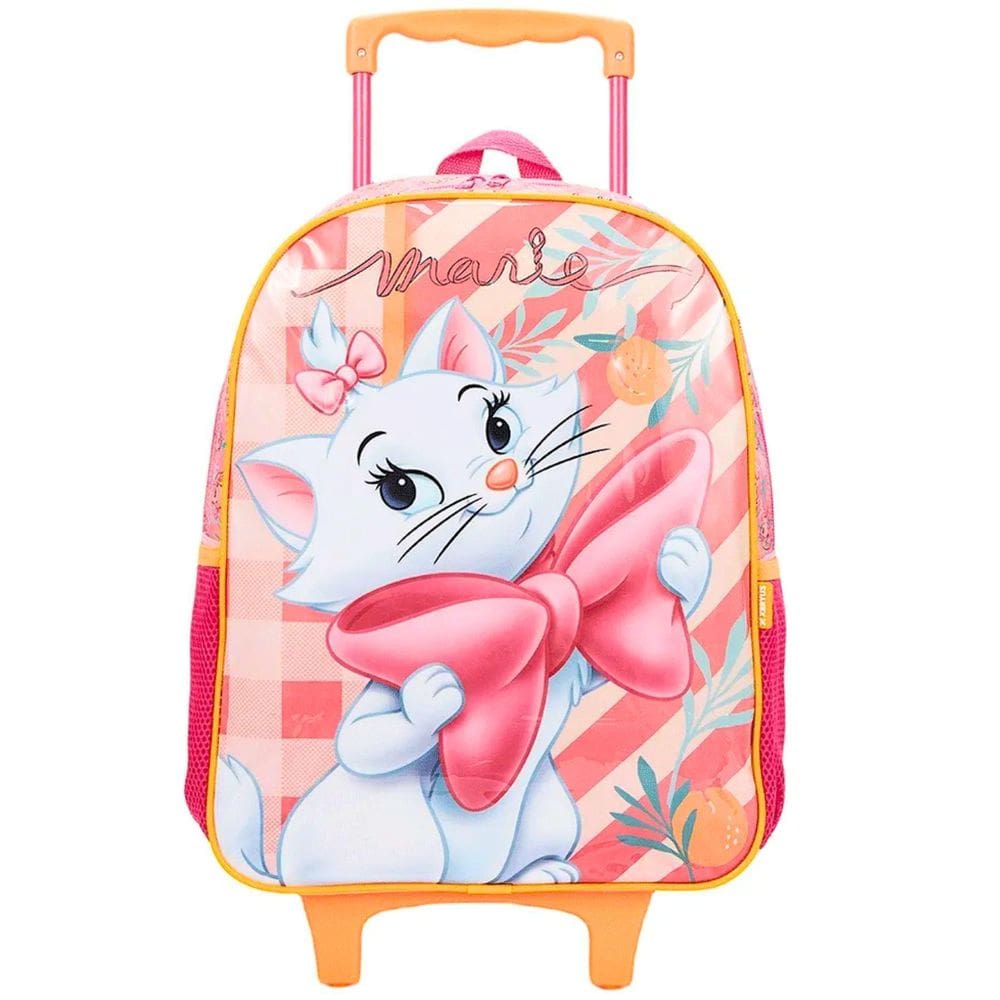 Mochila De Rodinha Escolar Gatinha Marie 13250