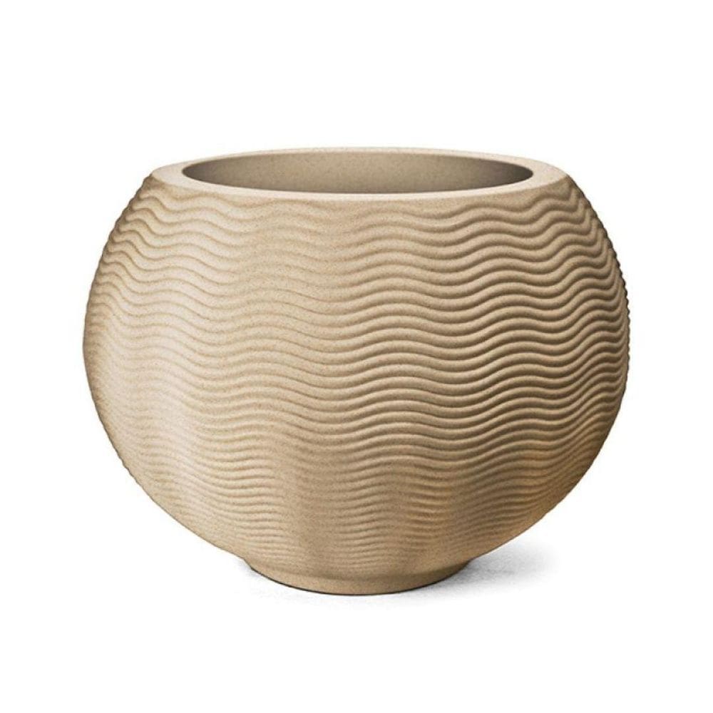 Vaso Nutriplan Ondulado Redondo 26 Areia