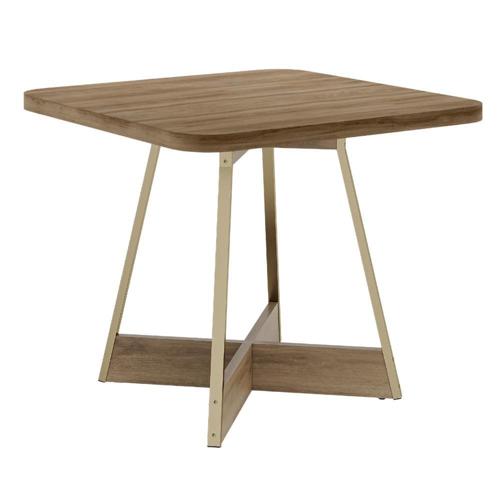 Mesa de Jantar Quadrada 90cm Átria 1593 Carraro Dourada
