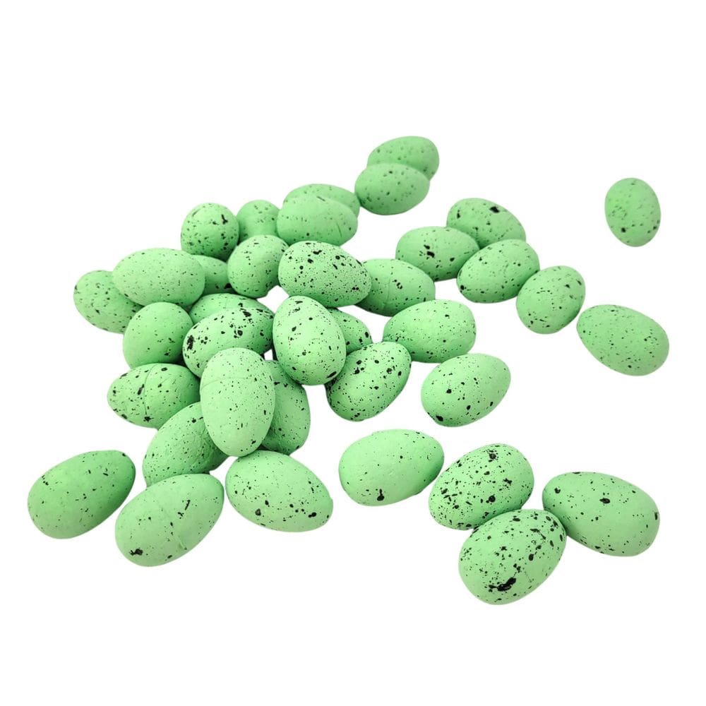 Kit 36 Mini Ovo De Páscoa Verde Decorativo 3X2Cm