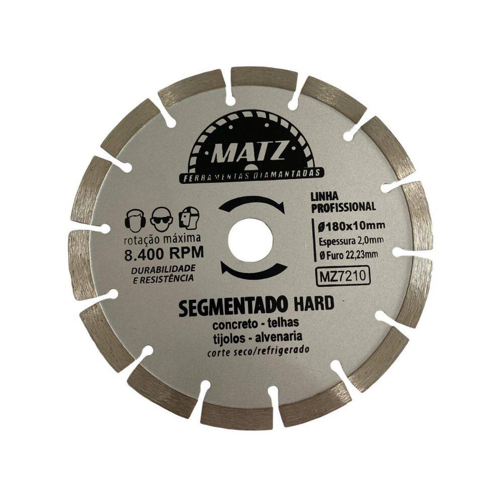 Disco Corte Diamantado Segmentado Hard 180X22,23Mm Matz