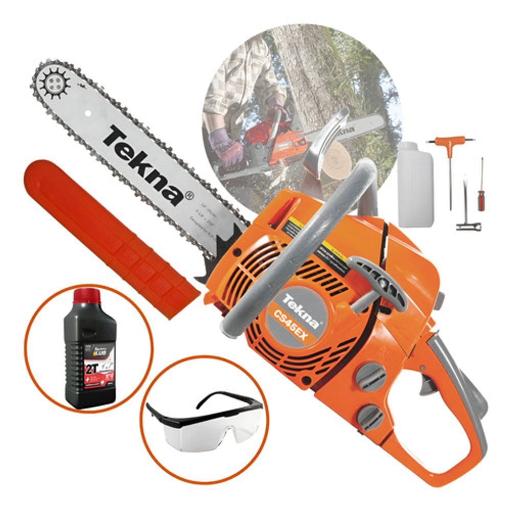 Motosserra A Gasolina Tekna Cs45-ex Motor Serra Espada 35cm