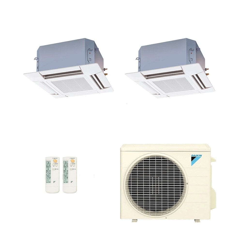 Ar-Condicionado Multi Split Inverter Daikin 18.000 (2x Evap Cassete 4 Vias 12.000) Quente/Frio 220V