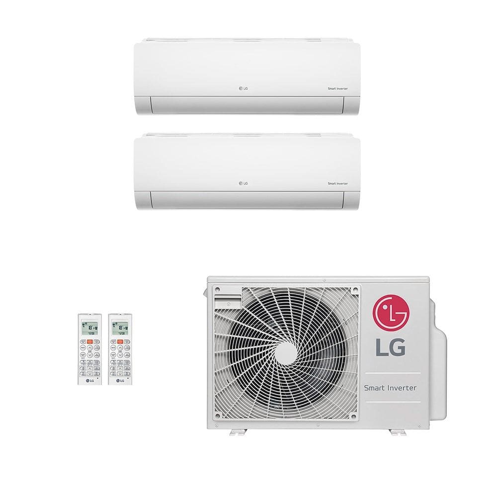 Ar-Condicionado Multi Split Inverter LG 18.000 (1x Evap HW 7.000 + 1x Evap HW 12.000) Só Frio 220V