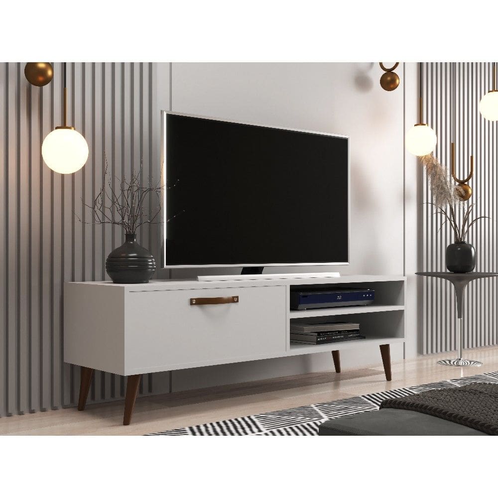 Rack para TV ate 55 Polegadas 1 Porta com Pes Miami J Carvalho