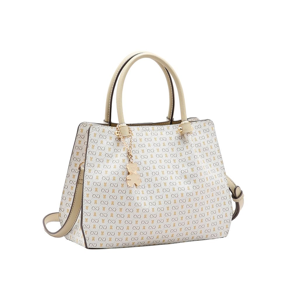 Bolsa Feminina Chenson Monograma Baby Urso - Alça de Mão - Nude  3485371