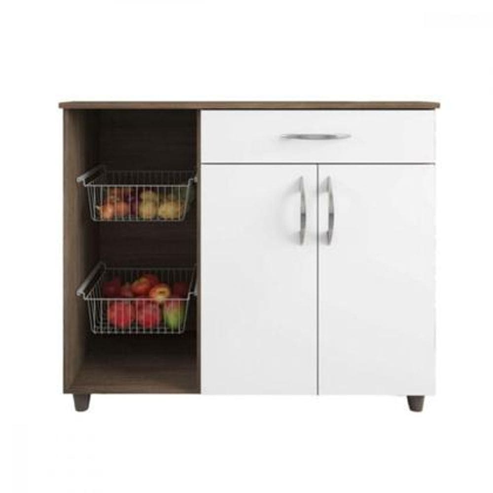 Fruteira de Cozinha Amanda Freijo Off White - Fiorello Móveis