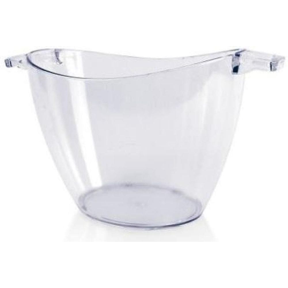 Balde De Gelo De Acrílico Transparente Com Alças 5 Litros