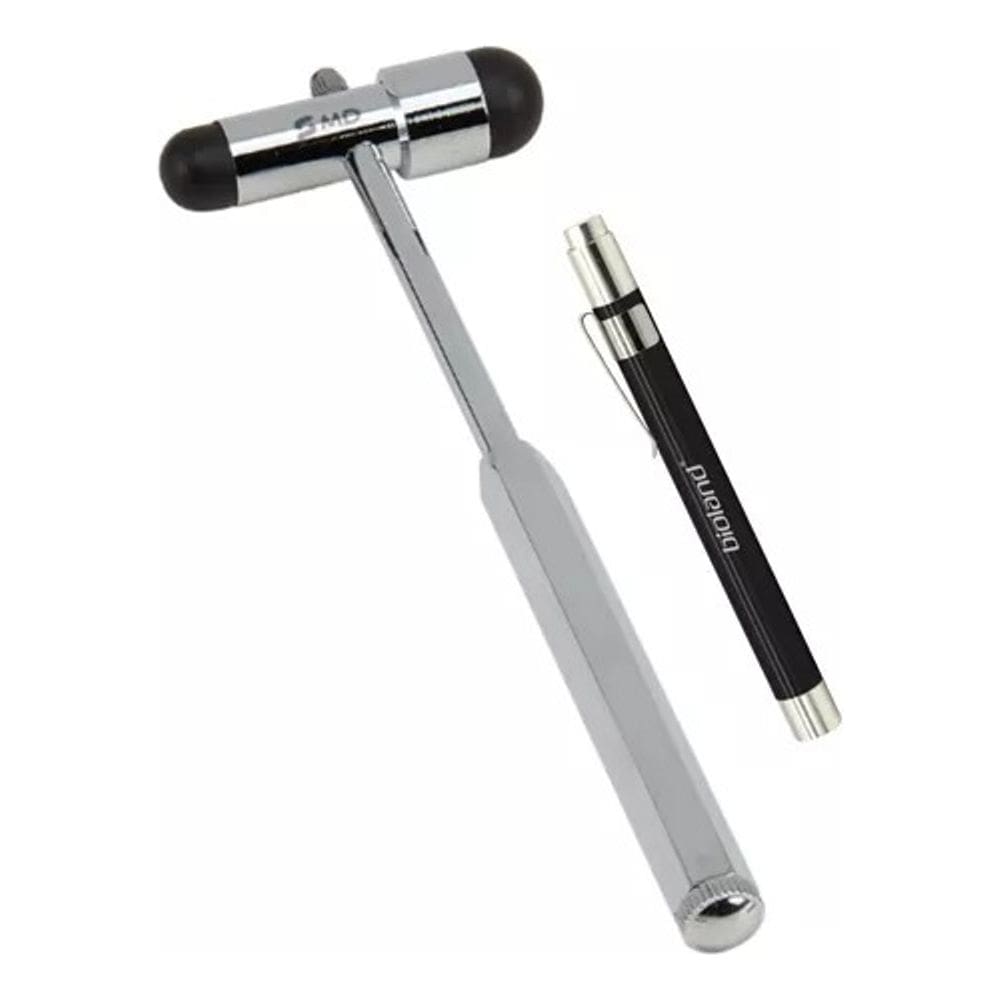 Kit Martelo De Reflexo Buck + Lanterna Clínica Led
