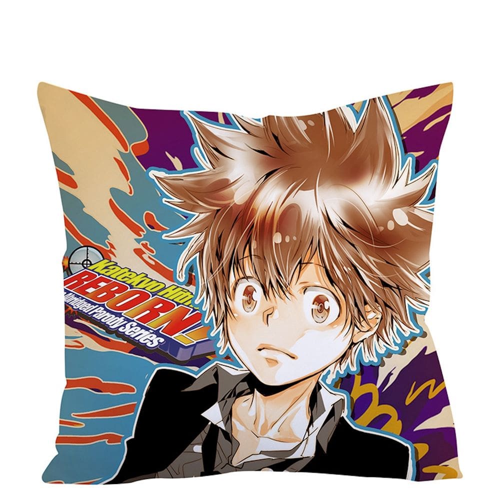 Capa de almofada decorativa Hitmans Reborns Anime 45x45cm