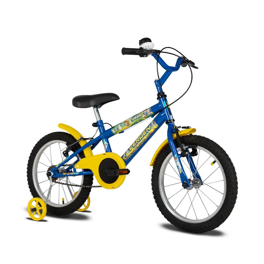 Bicicleta Infantil Aro 16 Josh Azul e Amarela Verden Bikes