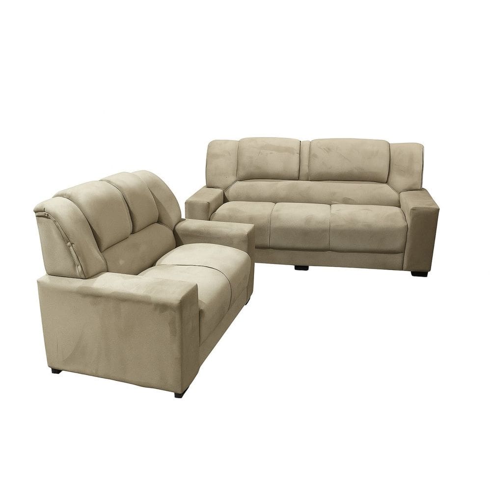 Conj Estofados Sandero 3X2 Lugares  Bege