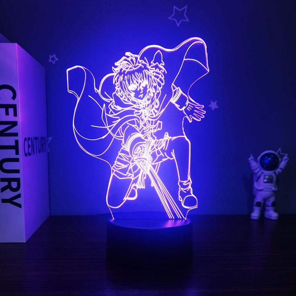 Decoração de anime Night Light Seraph of the End Michael 3D Illusion