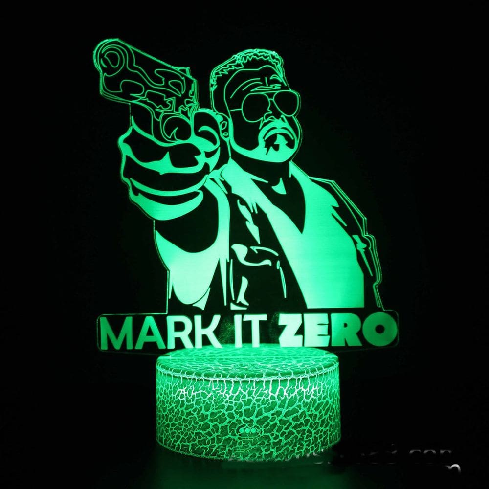 Lâmpada de luz noturna Mark It Zeros Anime Decor 3D Illusion LED