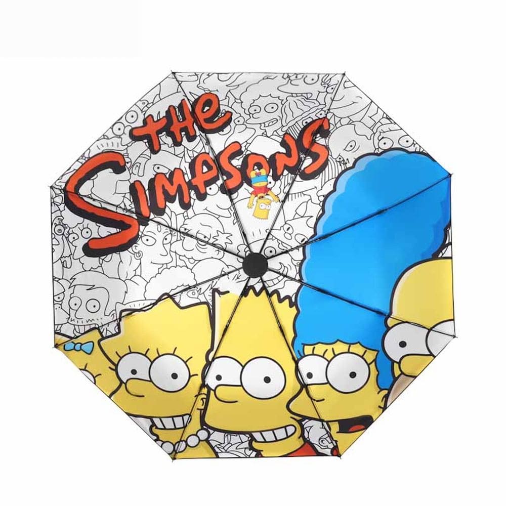 Guarda-chuva Simpsons Barts Simpsons Anime portátil à prova de vento