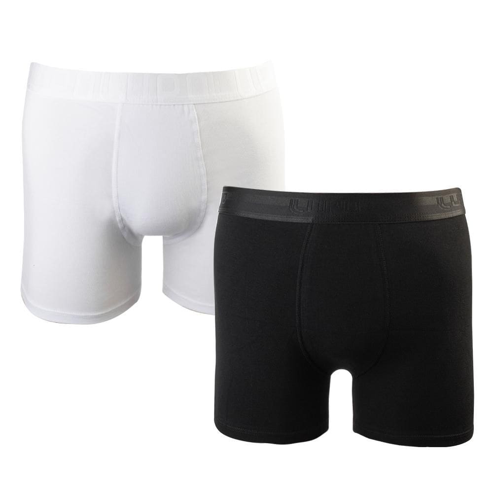 Cueca Lupo Boxer Kit c/ 2 00784 Branco/Preto