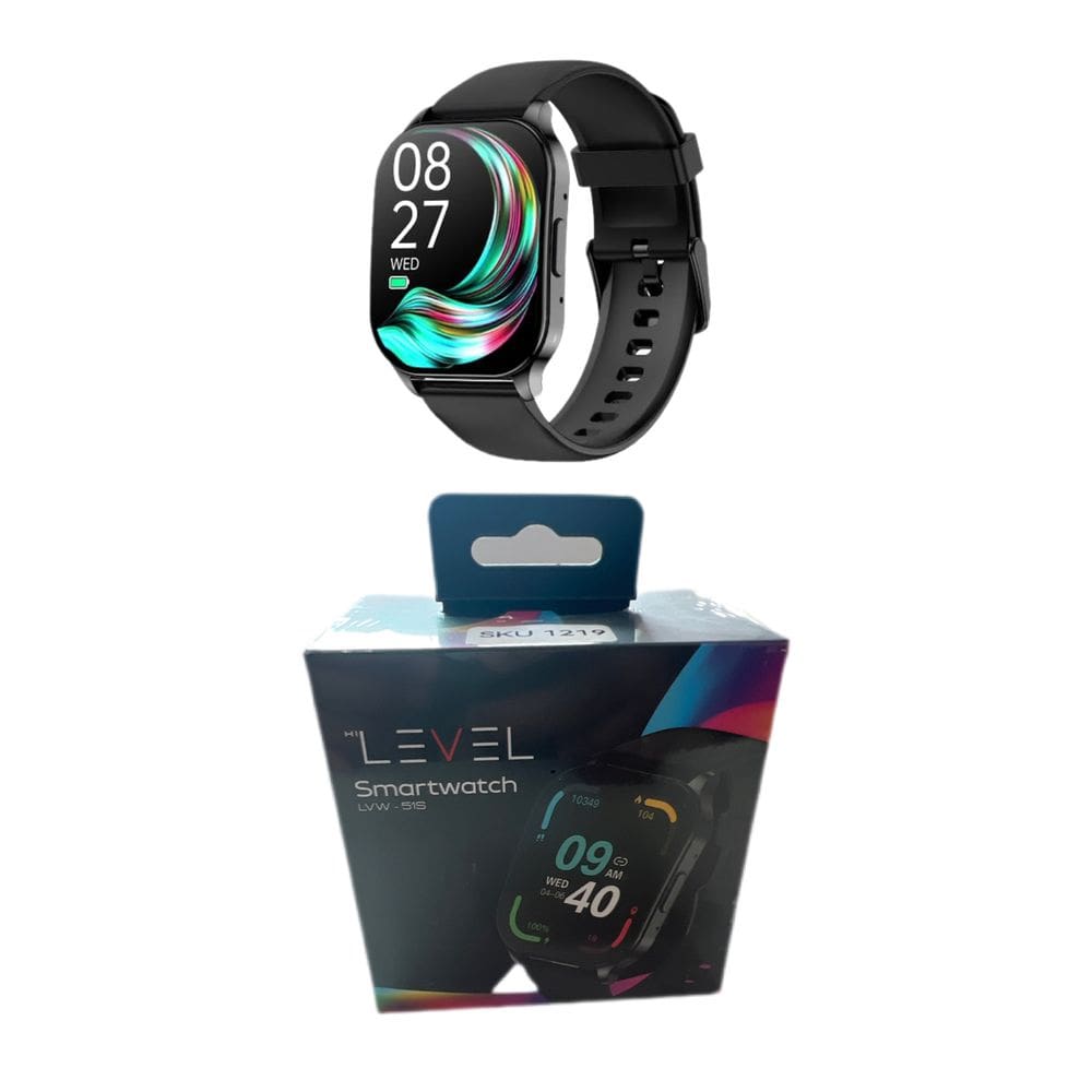Smartwatch Hi Level Lvw-51s Sport Tela 1,96 Amoled Alumínio - Preto