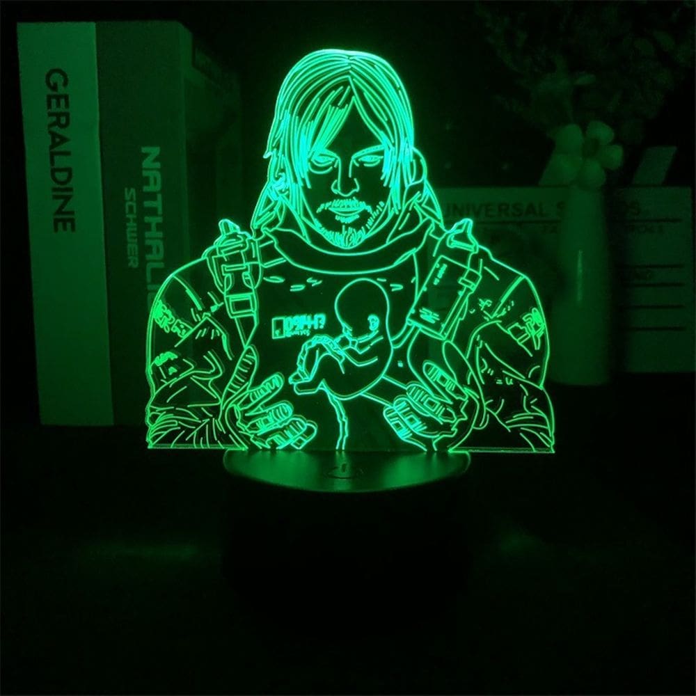 Luz noturna 3D LED Death Stranding Sam Porter Bridges Anime
