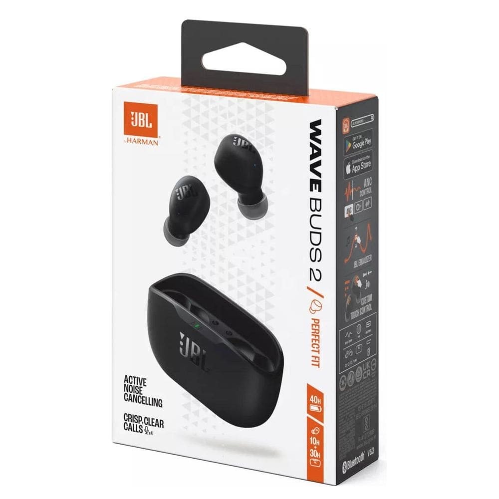 Fone De Ouvido Bluetooth Sem Fio Wave Buds 2 Jbl - Preto