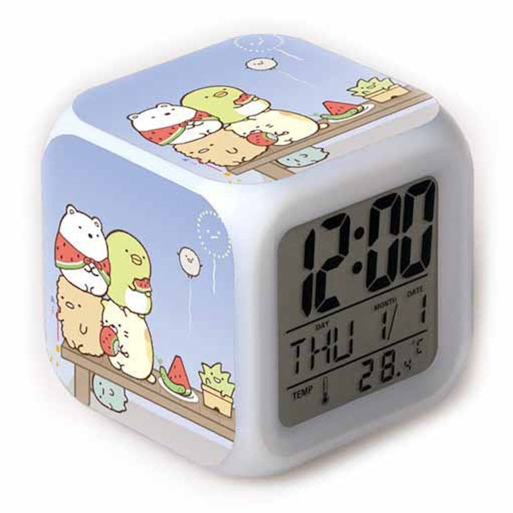 Despertador Sumikkogurashis Square LED Digital com despertador