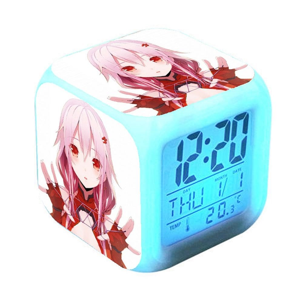 Despertador Guiltys Crowns Square LED Digital com luz de fundo