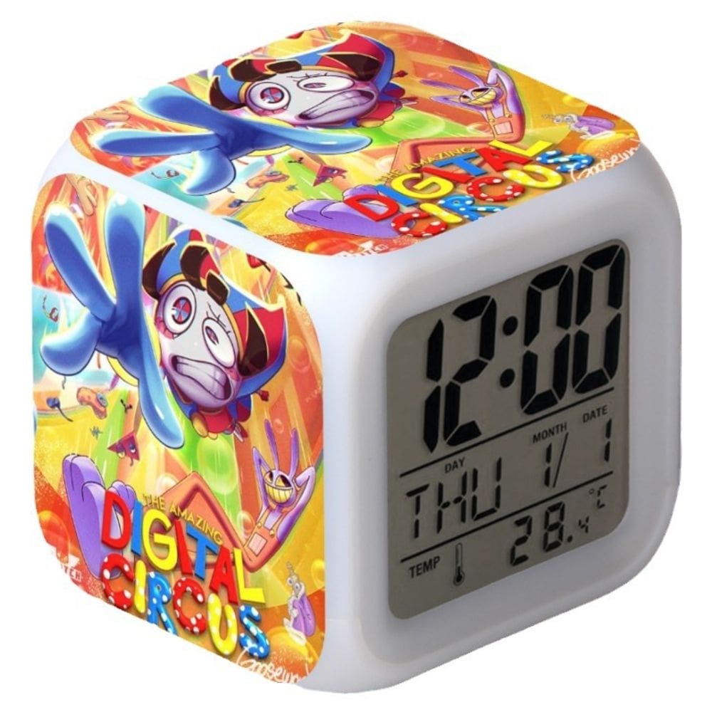 Despertador digital LED Digitals Circuses Square 8x8x8cm