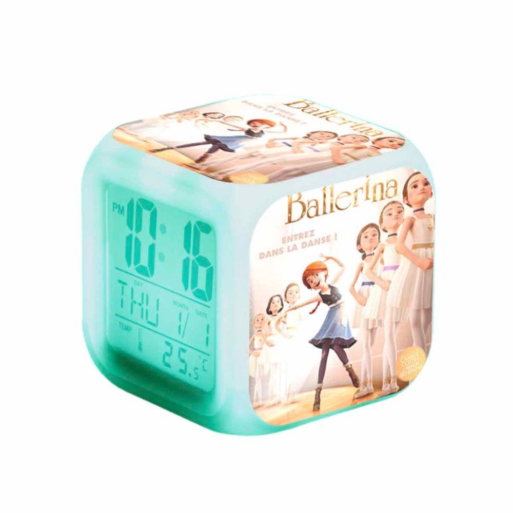 Despertador Amazing Felicies Square LED Digital com luz de fundo