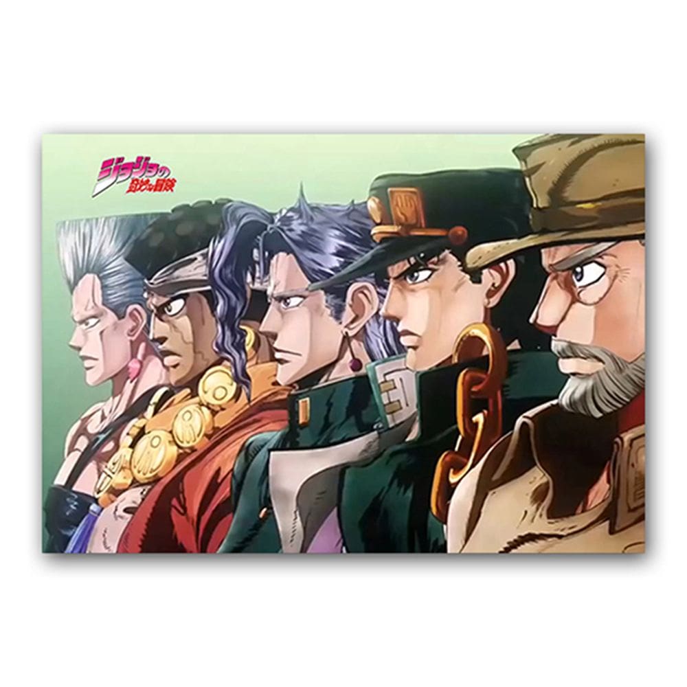 Pôster Jojos Bizarres Adventures Anime Art 30x40cm em papel