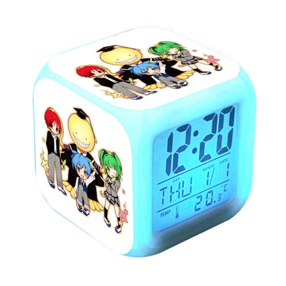 Despertador, assassinatos, salas de aula, quadrado, LED, digital