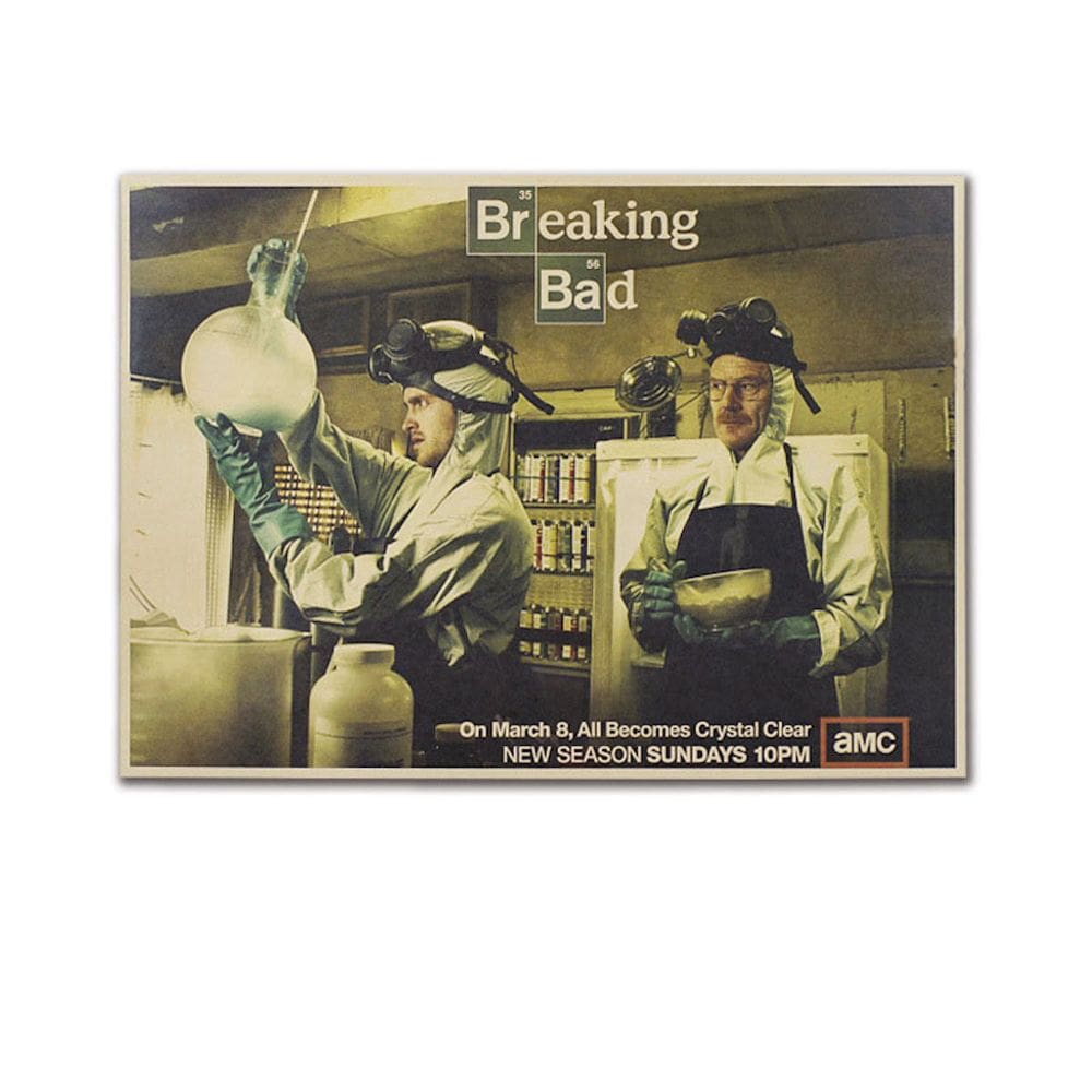 Pôster de arte de parede Picture Breakings Bads Anime Art 51x35,5 cm